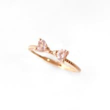 2件85折 | 巴西粉晶純銀戒指 (溫柔粉調 肉眼全淨)