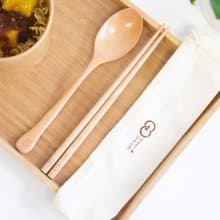 G.O. 環保木餐具套裝 (附送棉袋)