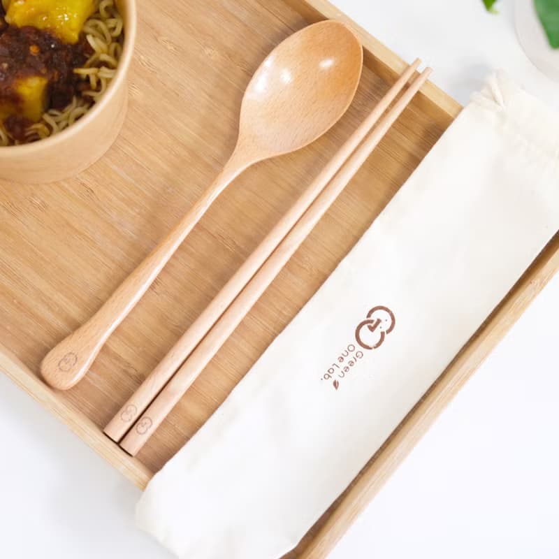 G.O. 環保木餐具套裝 (附送棉袋)