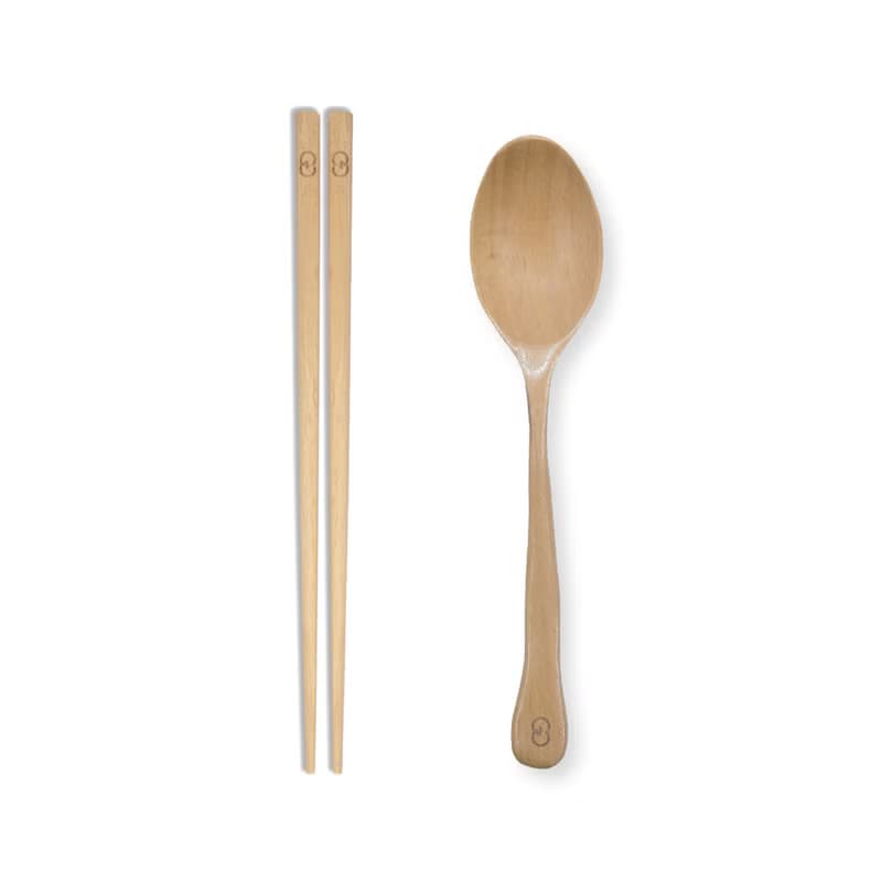 G.O. 環保木餐具套裝 (附送棉袋)