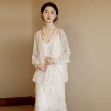 法式復古 蕾絲新娘結婚禮服