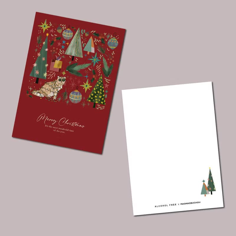 【Xmas - Christmas Kitty】| 明信片 聖誕卡