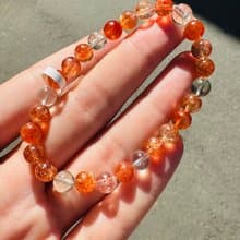 精品透體濃色小阿魯沙6.5mm10.97g金太陽綠柱石正向能量財運遠