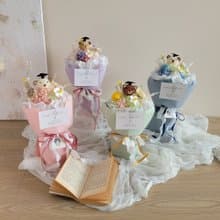 全台獨家熊可愛的畢業花束 | L款_黑貓下單區(超過1束自動補運)