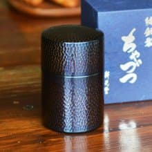 日本新光堂 日本製純銅鎚目紋茶葉罐/茶筒-多色可選