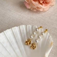 高質感氣質輕奢華垂墜珍珠耳飾_Mermaids tears