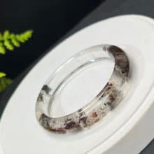 高品質 四季幽靈水晶手鐲 57MM 晶體冰透 異象石英手環 財富富貴