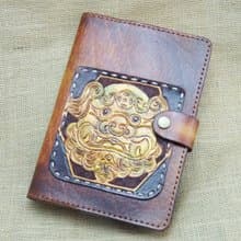 如意獅手作皮革筆記本手帳書札書衣(加贈皮書籤)