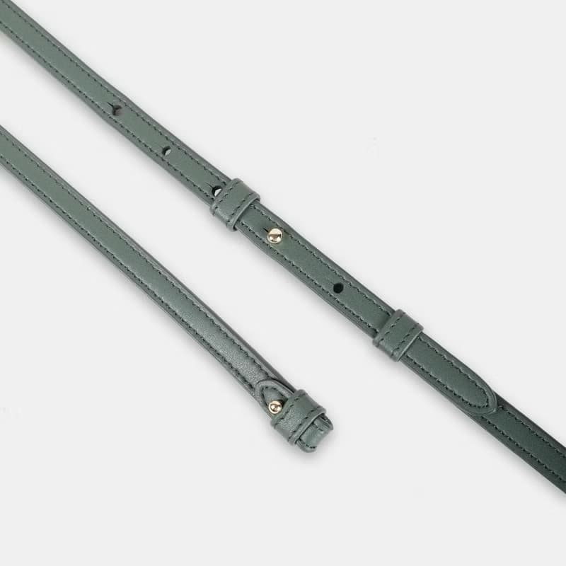 Mini Fir Bag 素皮革 手提包 斜背包 綠色