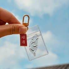 光嶼  順遂     迷你海棠花玻璃台灣吊飾