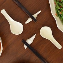言己生活原創設計勺子 陶瓷湯勺 餐勺 手作餐具 甜品勺 日式 中式