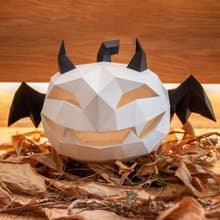 DIY手作3D紙模型擺飾 禮物 萬聖節 節慶系列 - 惡魔南瓜