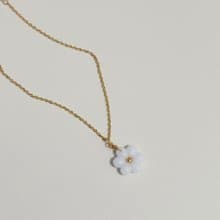 不鏽鋼 花綻母乳項鍊