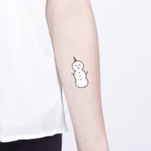 刺青紋身貼紙 - 聖誕雪人 Surprise Tattoos
