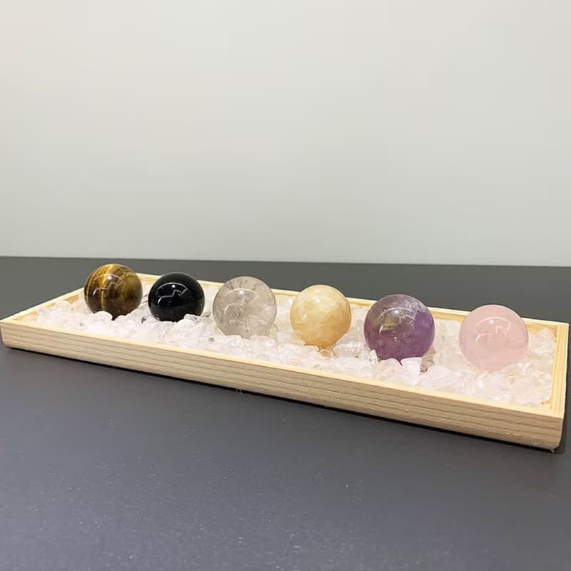 【送禮必備禮物】-水晶球能量套組 辦公室裝置擺飾 擺件