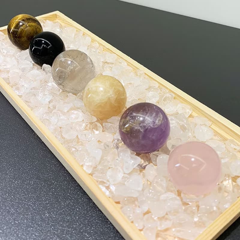 【送禮必備禮物】-水晶球能量套組 辦公室裝置擺飾 擺件