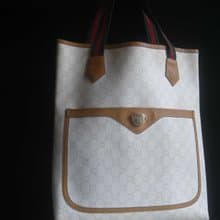 【老時光 OLD-TIME】早期二手老包極少見稀有GUCCI PLUS托特包