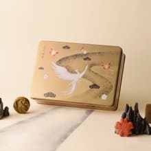 【中秋禮盒預購】瓊鳳之翎－綜合餅乾蒔繪鐵盒