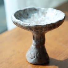 【喬遷禮物】精靈蘑菇2香座醬料盤擺飾盤侘寂風雕塑擺件收藝術