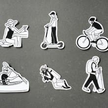 dearproject 出走旅行系列 防水貼紙 行李箱 筆電 手機