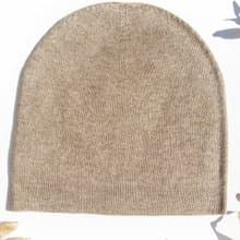 喀什米爾Cashmere針織羊絨帽 手工編織毛線帽 山羊絨編織帽-拿鐵