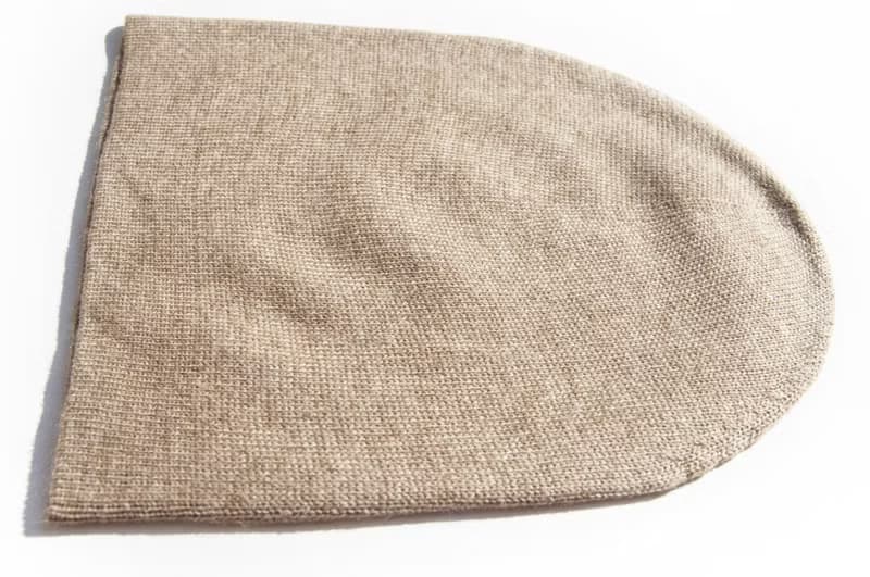 喀什米爾Cashmere針織羊絨帽 手工編織毛線帽 山羊絨編織帽-拿鐵