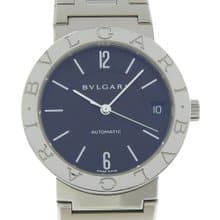 【日本直送】ブルガリ BVLGARI ブルガリブルガリ 腕時計 BB33SSAUTO cal.220 自動巻き SS ブラック文字盤 メンズ【中古】