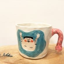 瓷器杯 | 長頭毛握把杯