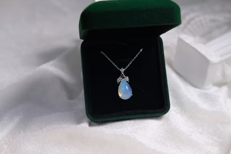 天然寶石 天然彩虹極光蛋白石 5.84克拉 925純銀訂製 歐泊 opal