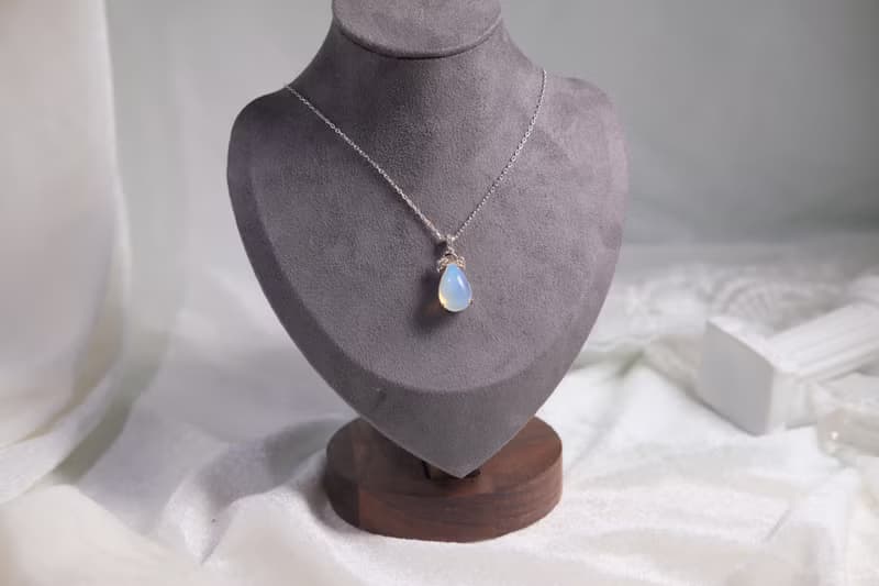 天然寶石 天然彩虹極光蛋白石 5.84克拉 925純銀訂製 歐泊 opal