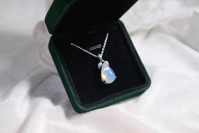 天然寶石 天然彩虹極光蛋白石 5.84克拉 925純銀訂製 歐泊 opal