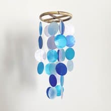 DIY-KIT|Lisbon Boutique(S)-Blue, LavendeR-Circle|Shell Wind Chime Mobile |#0-387