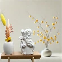 文青簡約風 淨念吉祥之財神爺/土地公 原木底座系列 香氛擴香