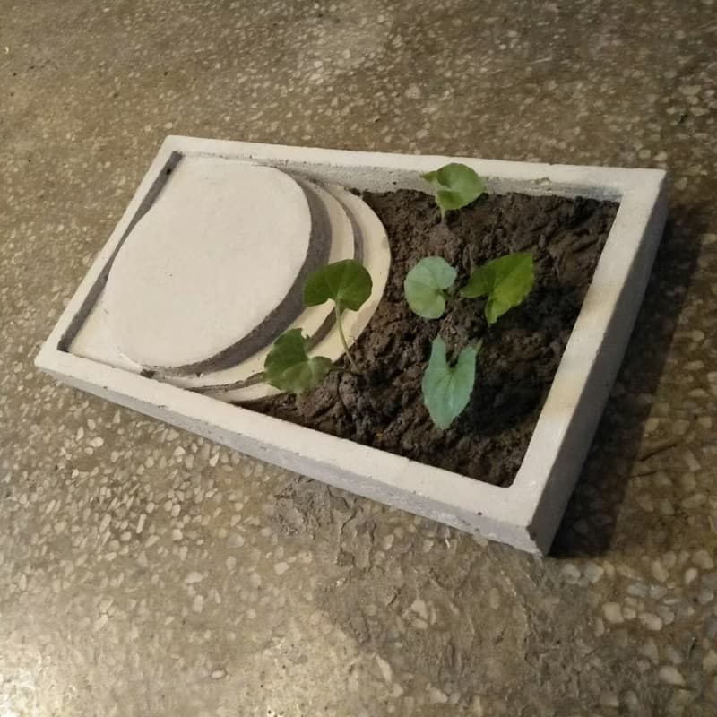 水泥杯墊植栽-杯墊.植栽.臥香座.燭台