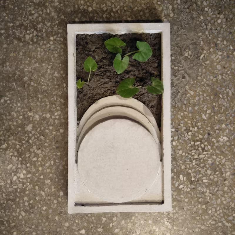 水泥杯墊植栽-杯墊.植栽.臥香座.燭台