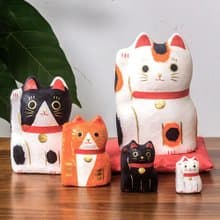 知日社日本高崎大門屋手工和紙套娃招財貓柴犬達摩大熊貓擺件禮物