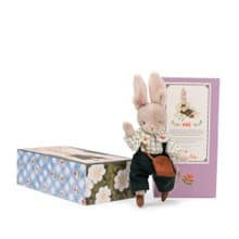 法國 Moulin Roty 米努奇卡斯系列小白兔奈爾玩偶禮盒
