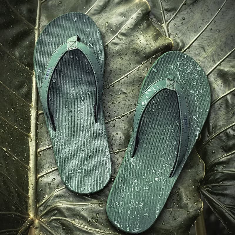 indosole 環保拖鞋 經典款 森林綠 男