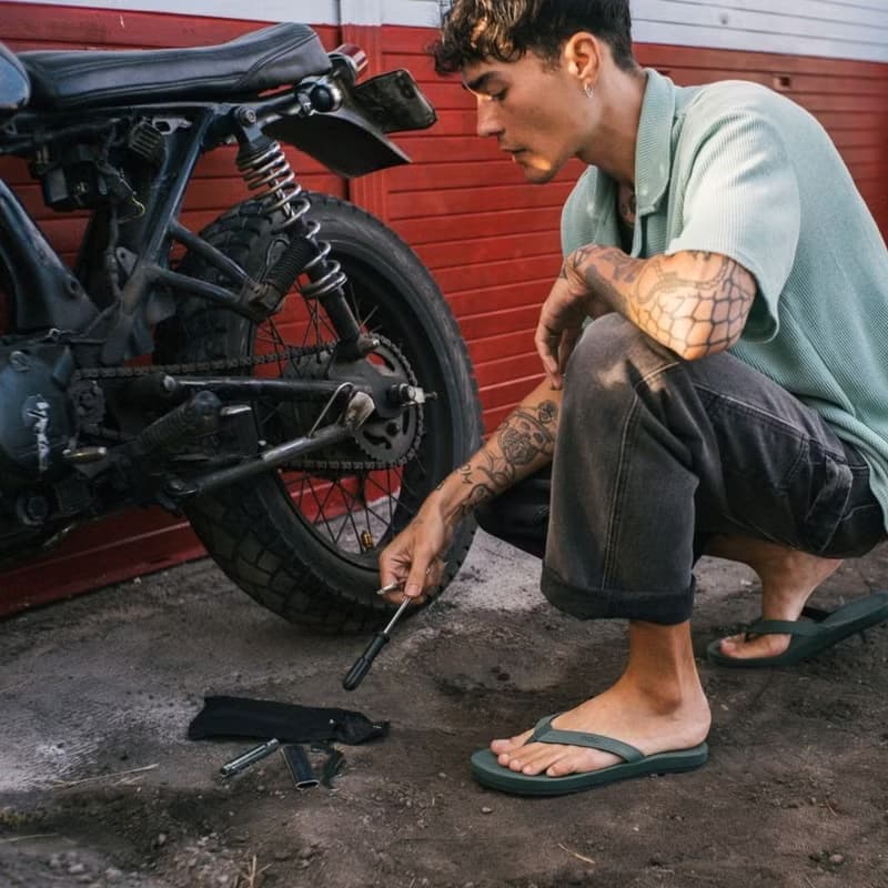 indosole 環保拖鞋 經典款 森林綠 男