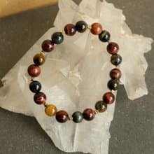 彩虎眼石 紅虎眼 黃虎眼 藍虎眼 黃藍虎眼丨天然礦石水晶手鍊手串