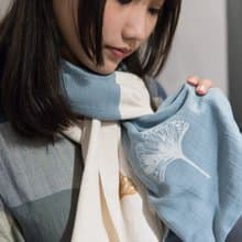 【銀杏】手感棉麻圍巾系列