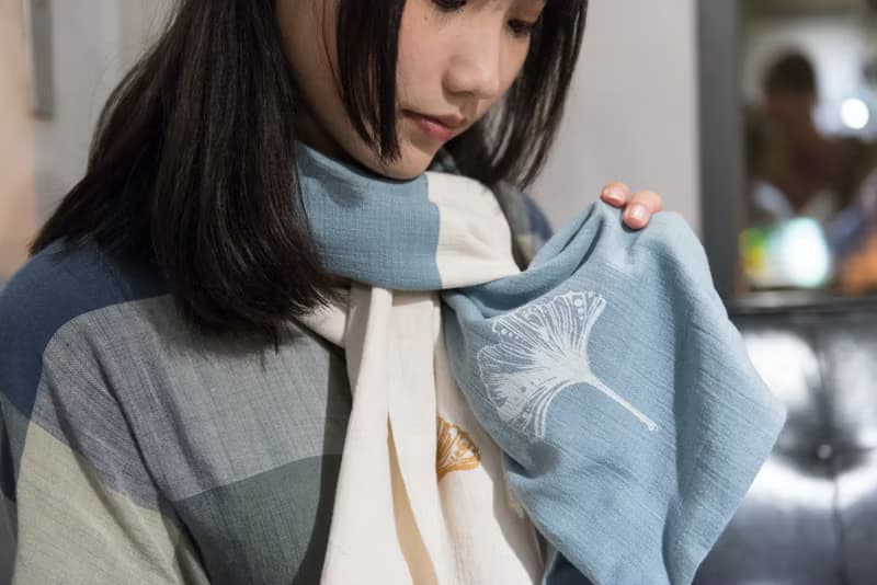 【銀杏】手感棉麻圍巾系列