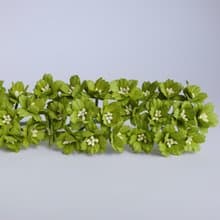 Paper flower, Wedding, 50 pcs. cherry blossom supplies, 2 cm. fresh green color.