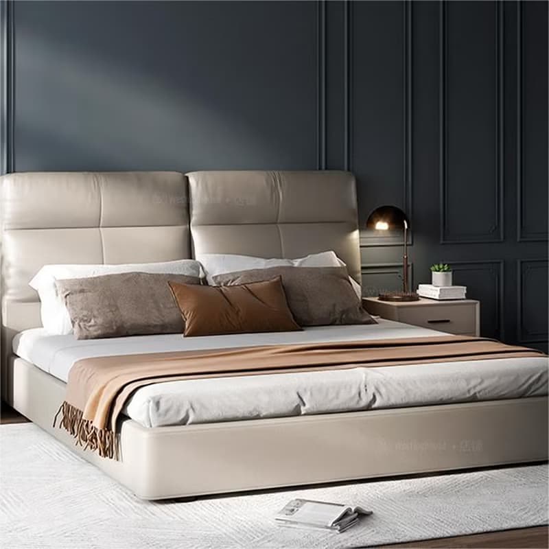 【免運】美國西屋V1現代簡約床架雙人真皮床