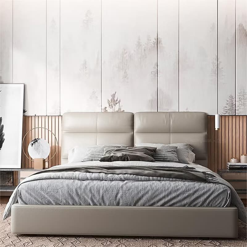 【免運】美國西屋V1現代簡約床架雙人真皮床