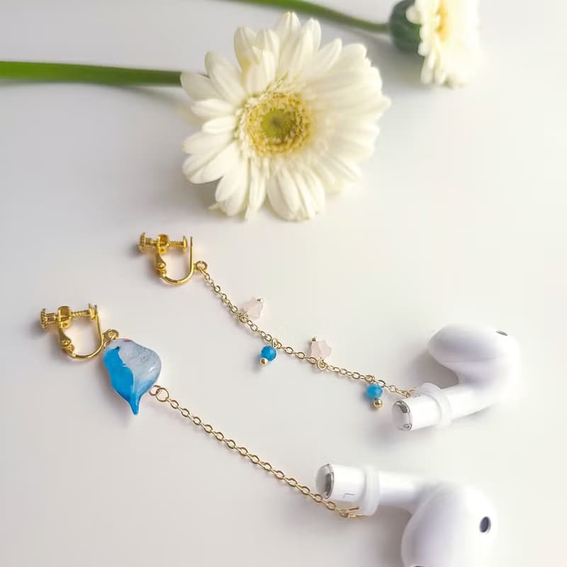 【動物們 No.042】和尚鸚鵡  /耳機防掉鍊 防丟鏈