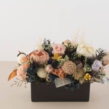 歐式森林永生盆花 永生玫瑰花 乾燥花 開幕盆花 祝賀花禮 紀念日