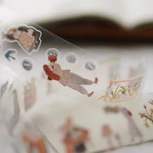 on the DESK 亮面PET膠帶 割型 紙膠帶 Ivy Snow