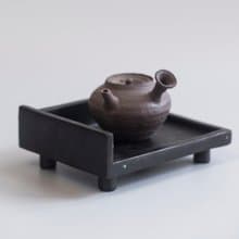 彌篤壺承 黑礪 嵌螺鈿 茶道具