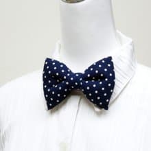 深藍手工立體蝴蝶結領結 bow tie *SK*